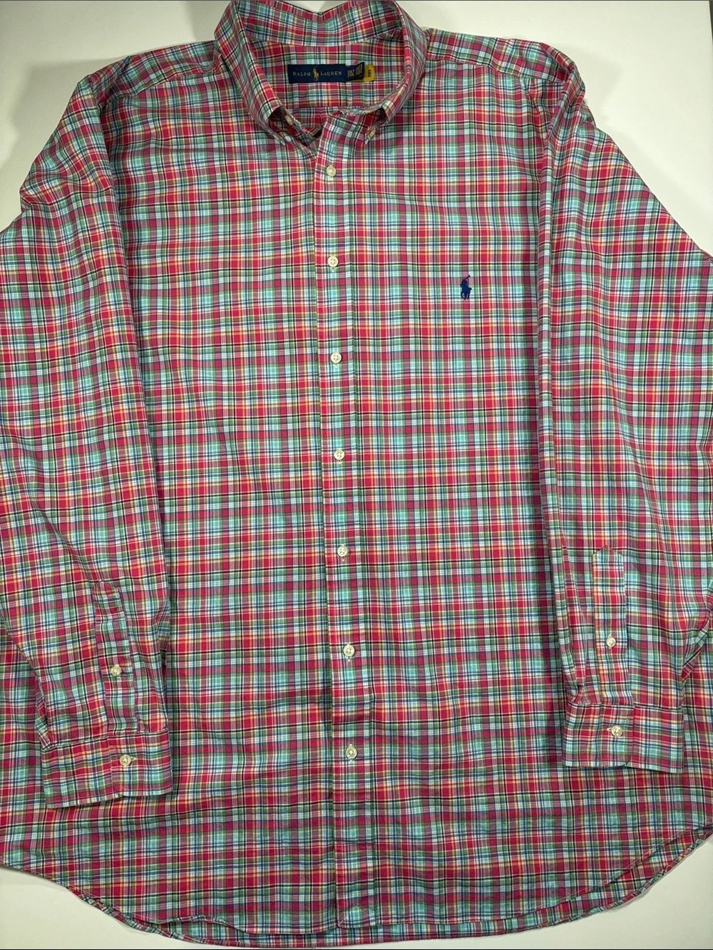 Ralph Lauren Polo Sport Men's Plaid Shirt 2XLT
